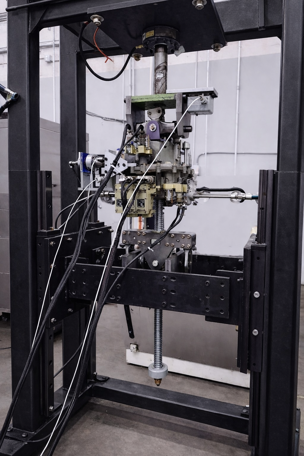 Technical testing setup for aircraft equipment